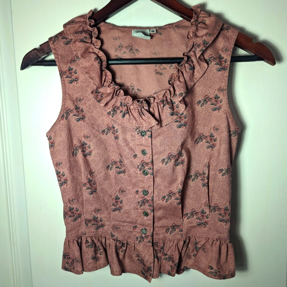 XS,true west outfitters, Western dust pink blouse
